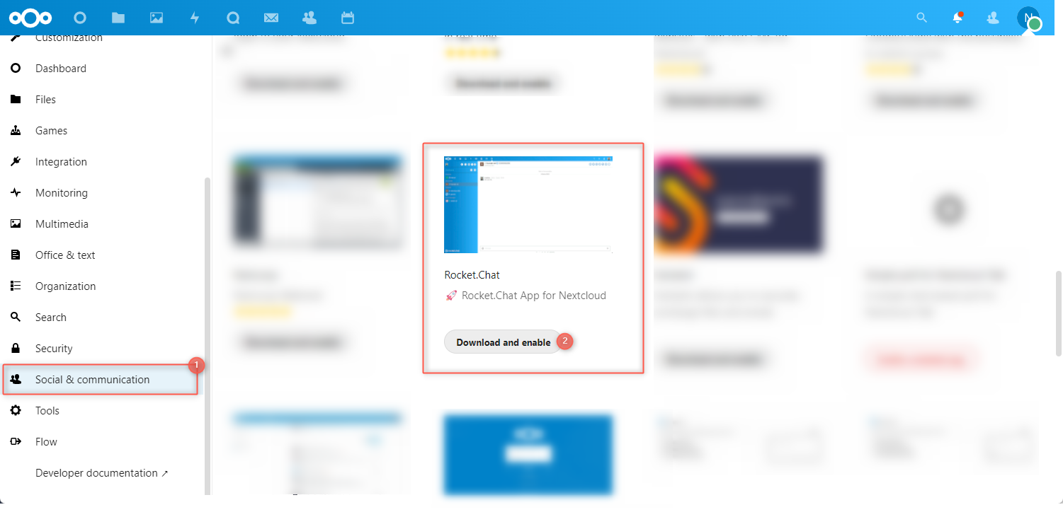 Nextcloud chat app